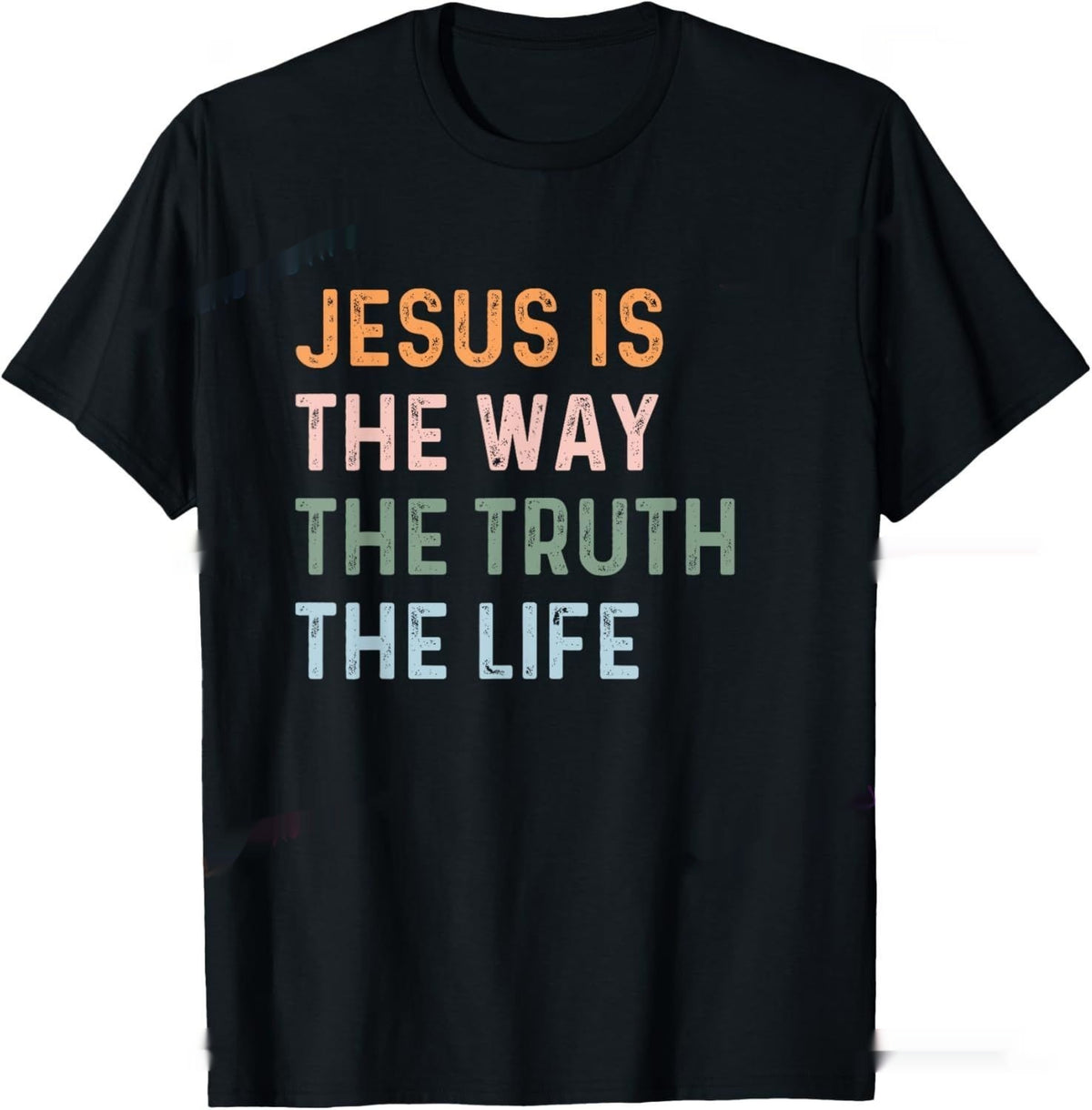 Camiseta cristiana «El Camino, la Verdad» – Camiseta unisex de fe para mujer, hombre y niños