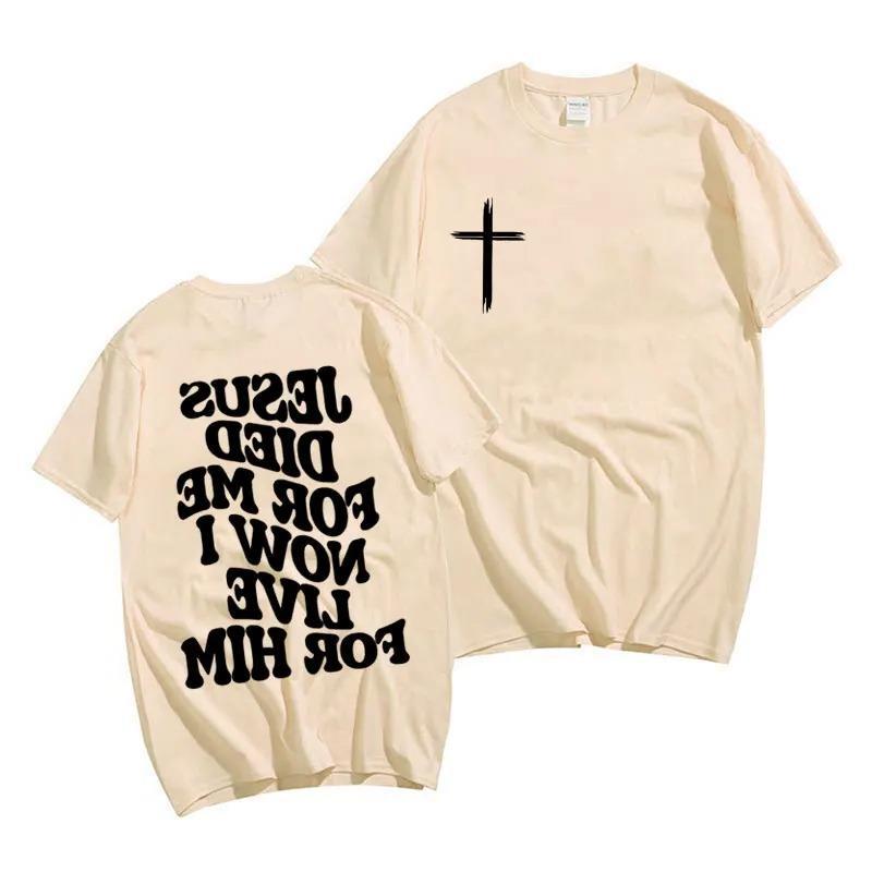 Christliches Herren-T-Shirt mit Grafik – Jesus- & Bibelvers-Print