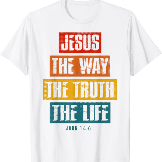 „Der Weg, die Wahrheit“ – christliches T-Shirt, Unisex-Glaubensshirt für Frauen, Männer und Kinder