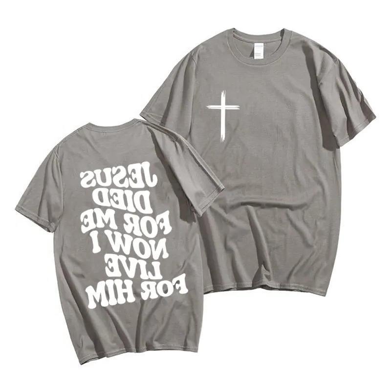 Christliches Herren-T-Shirt mit Grafik – Jesus- & Bibelvers-Print