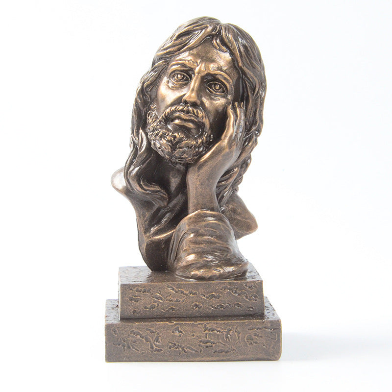 Jesus-Kunstharzfigur – christliche Heimdekoration & Glaubensornament