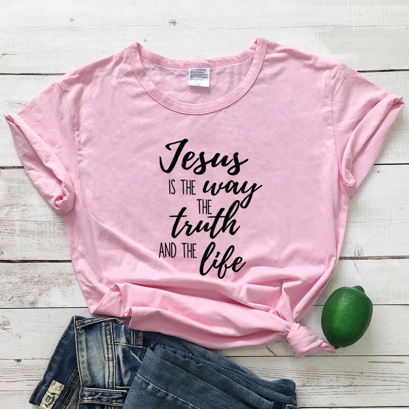 Jesus ist der Weg, die Wahrheit und das Leben T-Shirt – Christliches Bibelvers-Shirt | Johannes 14,6