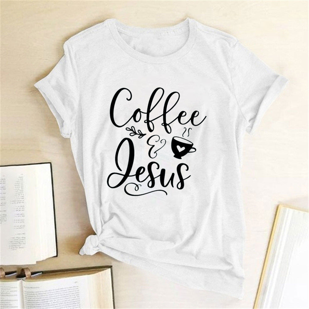 Kaffee und Jesus Amen T-Shirt – Lustiges christliches Grafik-T-Shirt für Männer & Frauen
