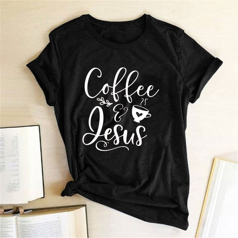 Kaffee und Jesus Amen T-Shirt – Lustiges christliches Grafik-T-Shirt für Männer & Frauen