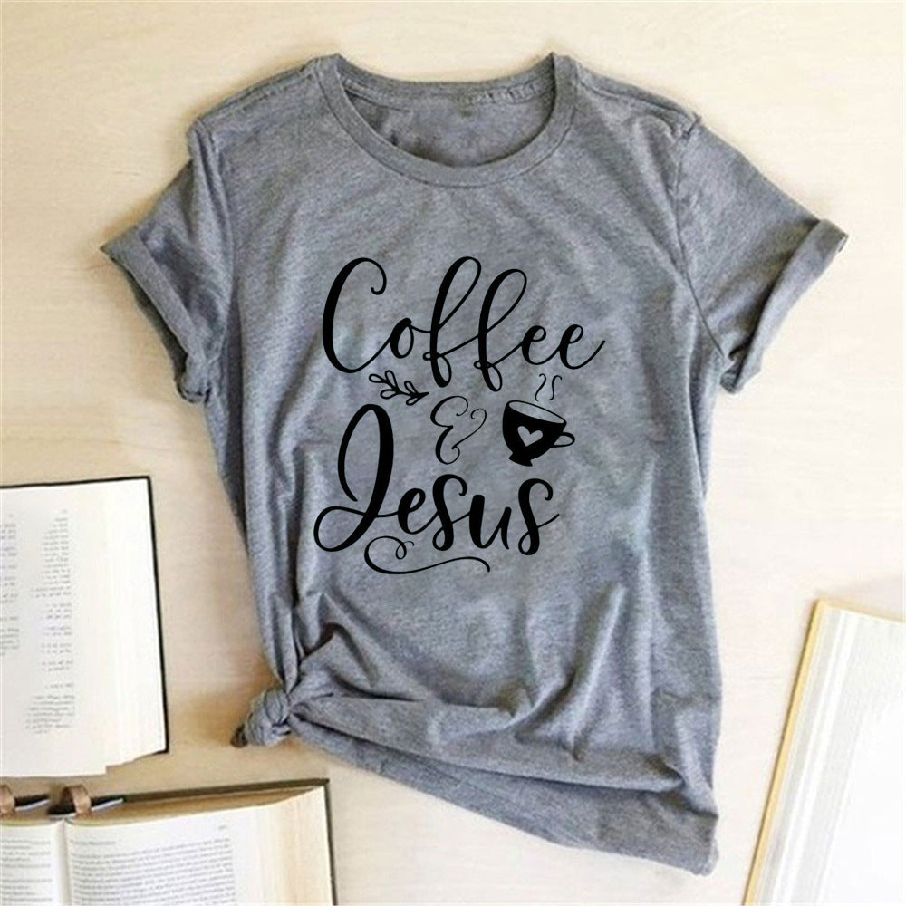 Kaffee und Jesus Amen T-Shirt – Lustiges christliches Grafik-T-Shirt für Männer & Frauen