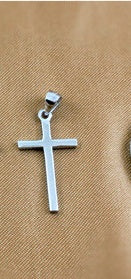 925 Sterling Silver Cross Pendant - Couple's Necklace