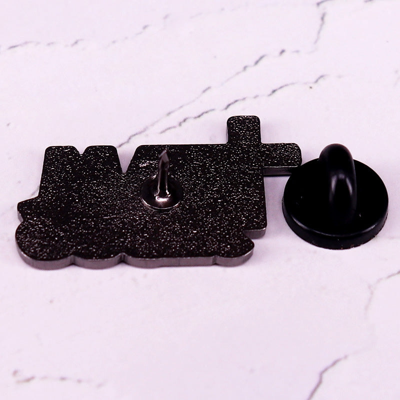 Jesus Enamel Pin Badge - Faith Fashion Accessory