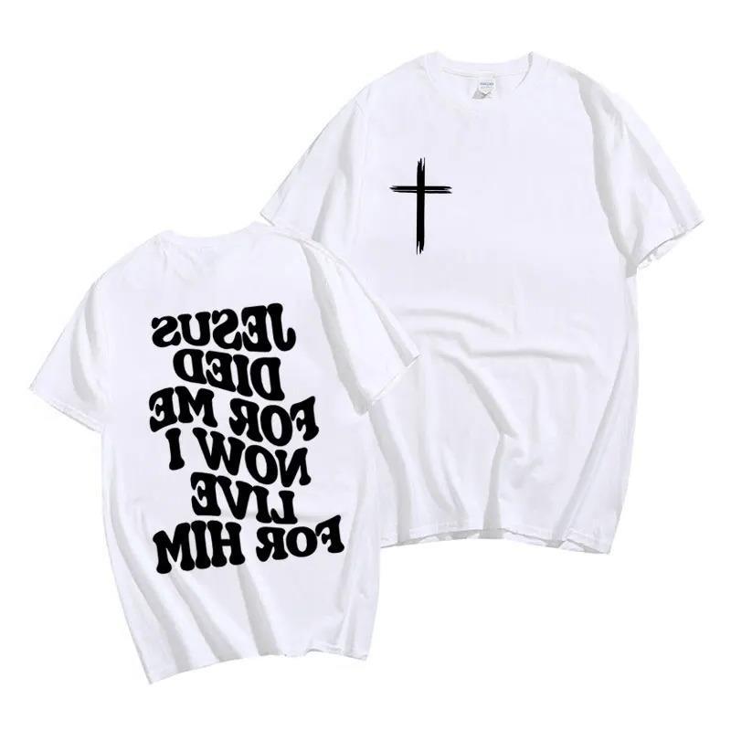 Christliches Herren-T-Shirt mit Grafik – Jesus- & Bibelvers-Print