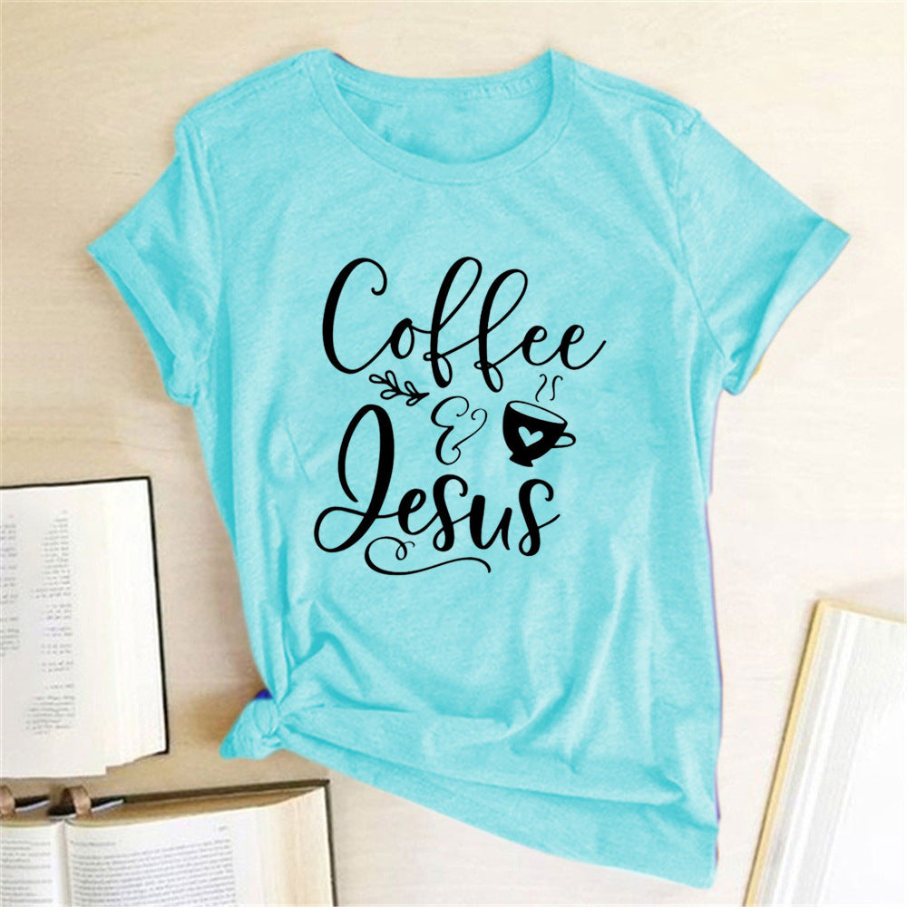 Kaffee und Jesus Amen T-Shirt – Lustiges christliches Grafik-T-Shirt für Männer & Frauen