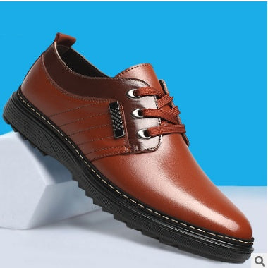 Zapatos casuales de vestir para hombre con puntera redonda estilo británico
