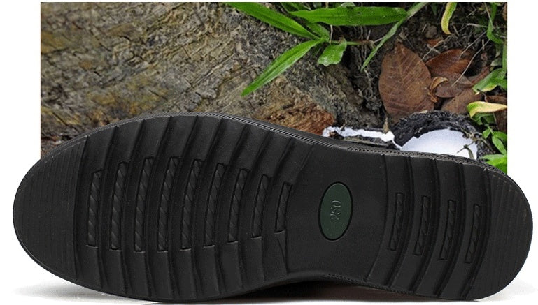 Zapatos casuales de vestir para hombre con puntera redonda estilo británico