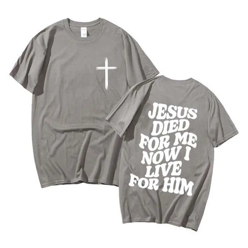 Christliches Herren-T-Shirt mit Grafik – Jesus- & Bibelvers-Print