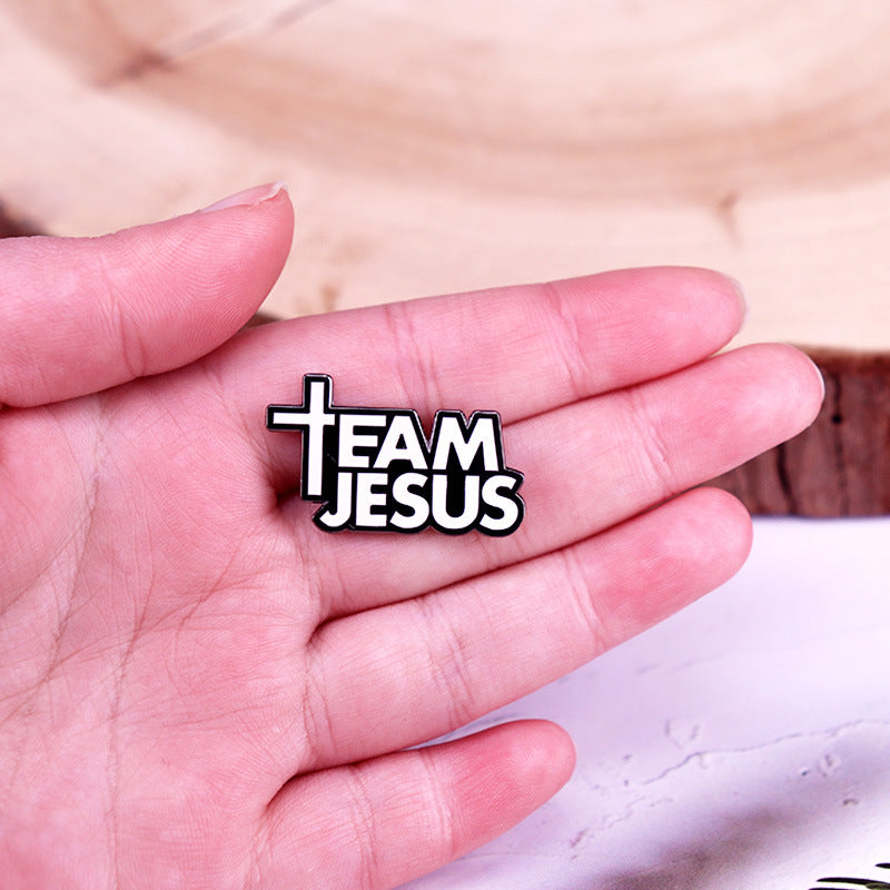 Jesus Enamel Pin Badge - Faith Fashion Accessory