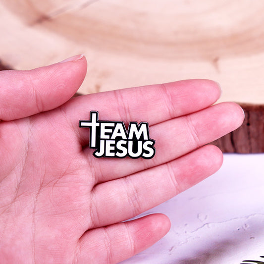 Jesus Enamel Pin Badge - Faith Fashion Accessory
