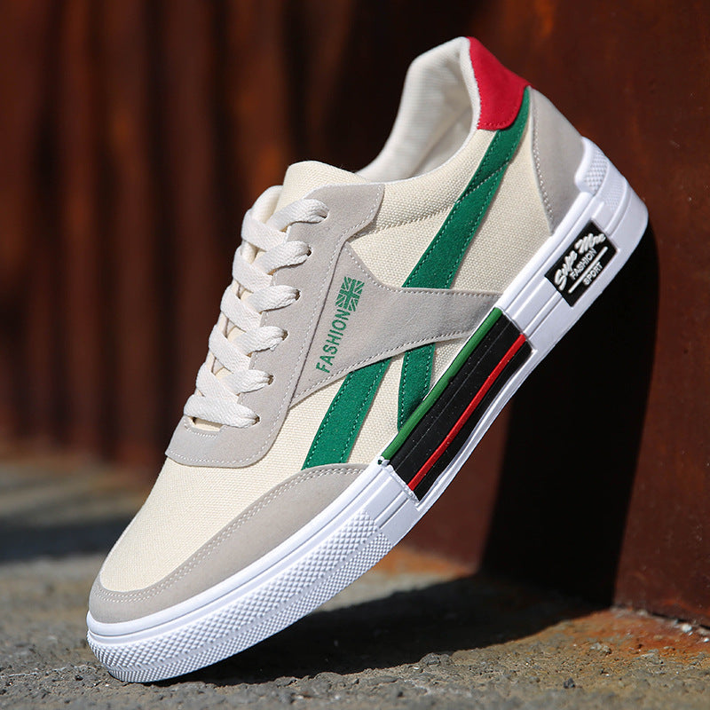 Atmungsaktive Slip-on-Canvas-Schuhe für Herren