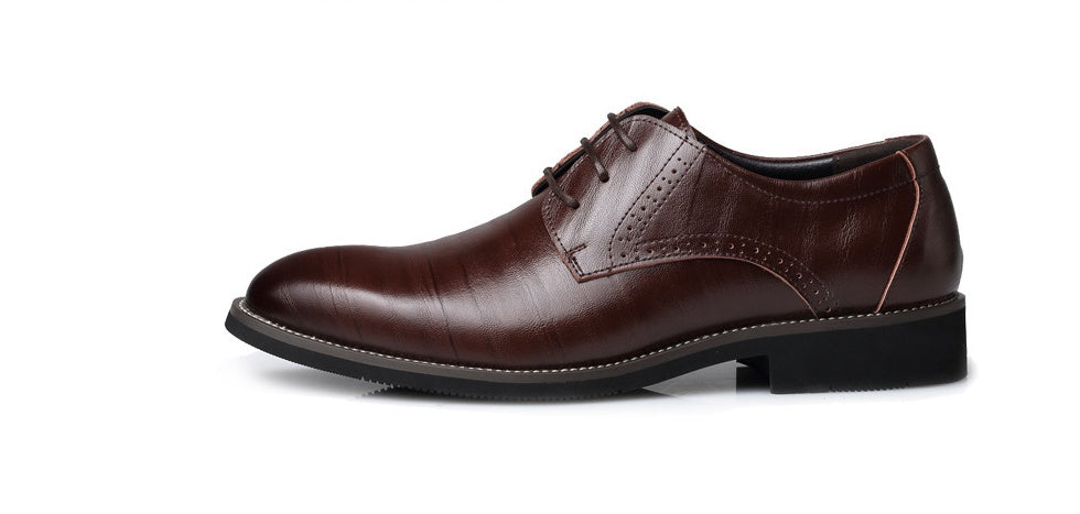 Zapatos de vestir y de negocios de cuero para hombre de horma ancha