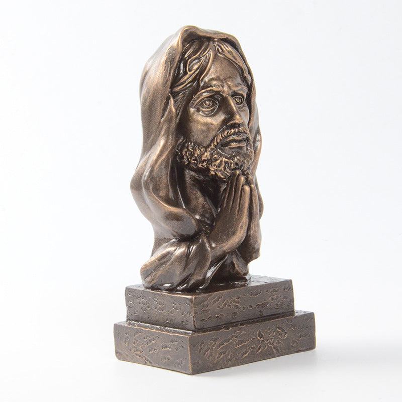 Jesus-Kunstharzfigur – christliche Heimdekoration & Glaubensornament