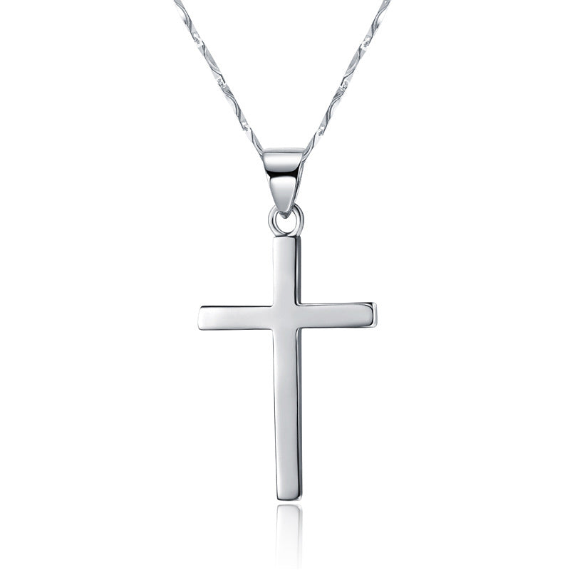 925 Sterling Silver Cross Pendant - Couple's Necklace