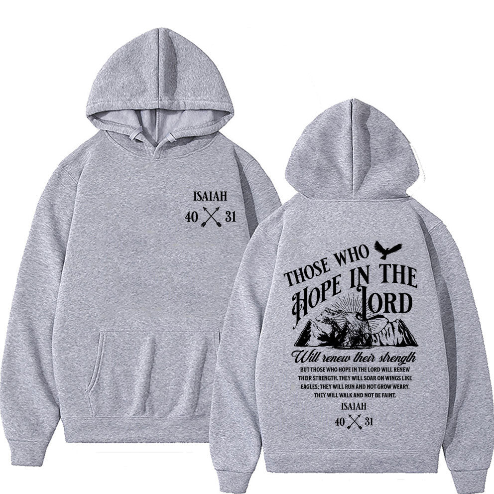 Christlicher Hoodie mit Jesus-Print – Unisex-Glaubens-Pullover für Damen & Herren