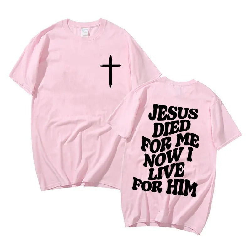 Christliches Herren-T-Shirt mit Grafik – Jesus- & Bibelvers-Print
