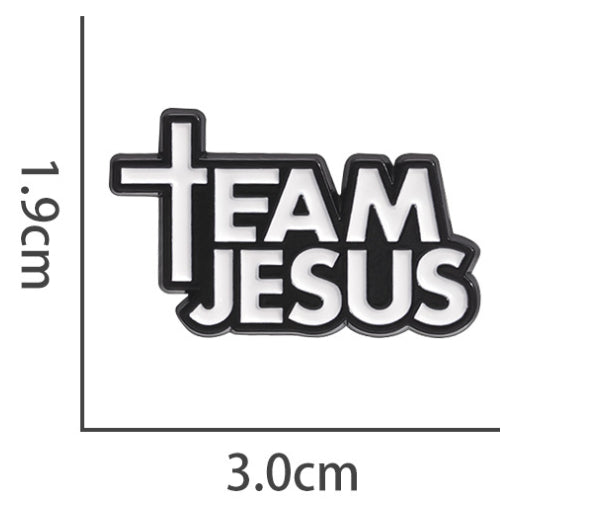Jesus Enamel Pin Badge - Faith Fashion Accessory