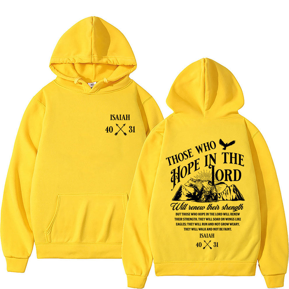 Christlicher Hoodie mit Jesus-Print – Unisex-Glaubens-Pullover für Damen & Herren