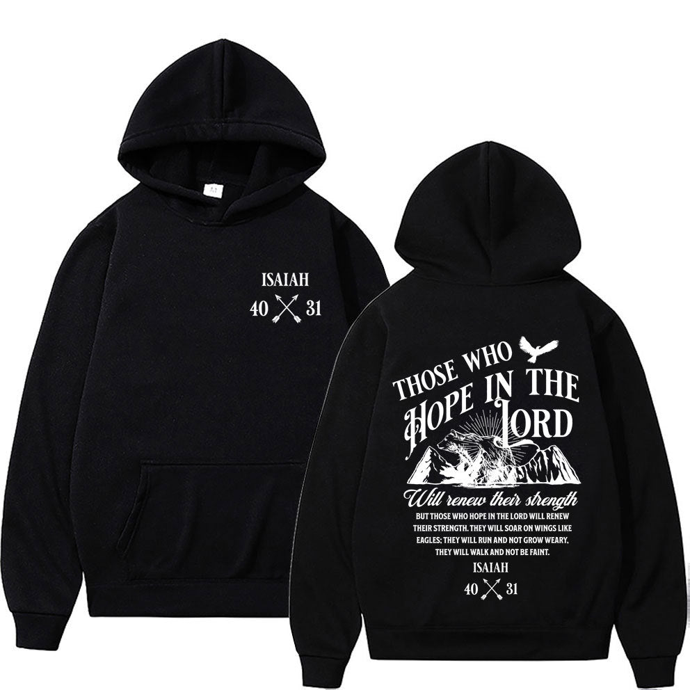 Christlicher Hoodie mit Jesus-Print – Unisex-Glaubens-Pullover für Damen & Herren