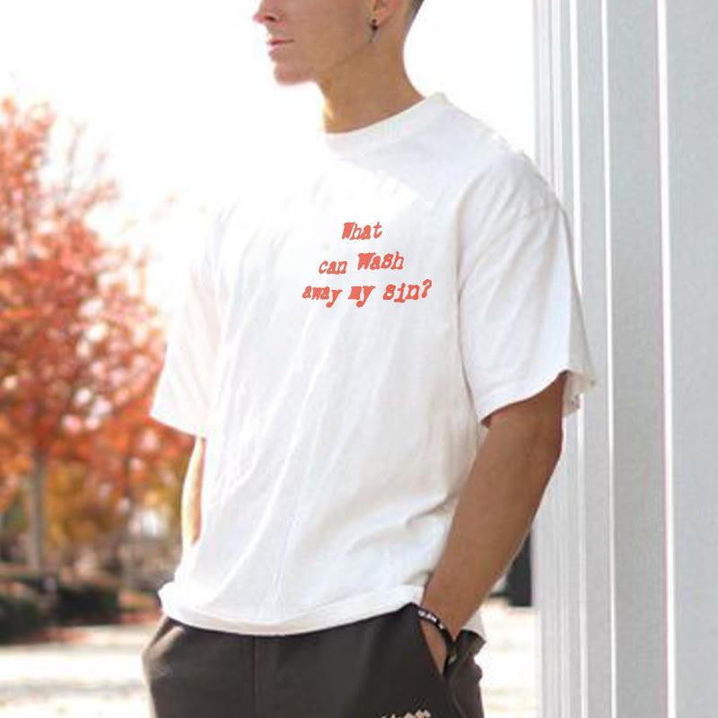 Camiseta «Nada más que la sangre de Jesús» – Camiseta de fe cristiana