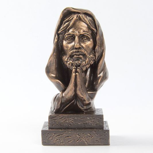 Jesus-Kunstharzfigur – christliche Heimdekoration & Glaubensornament