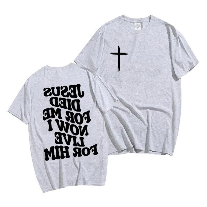 Christliches Herren-T-Shirt mit Grafik – Jesus- & Bibelvers-Print