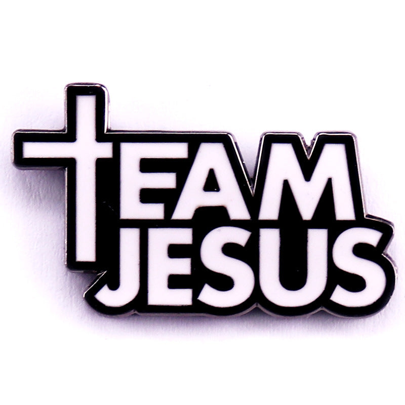 Jesus Enamel Pin Badge - Faith Fashion Accessory